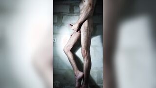 Highly nasty solo masculine onanism