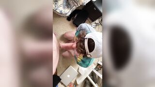 Ample Man sausage Bj to Pop-shot