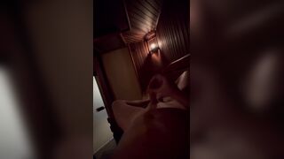 One man catch in sauna