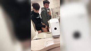 Twinks within the Mall Bathroom