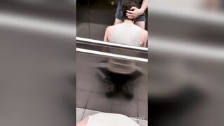 Twinks having fun amid public elevator (MASSIVE CUMSHOTS)