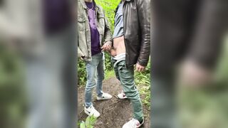 Drained off in the park but got blasted by a super-cute twunk, willingly he didnt mind to help!