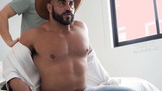 Latin Bull Fernando is Fapped and Edged by Another Dude [WorldStudZ]