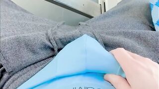 HD At it again on my way to work, doing this makes me dude milking off in public on bus