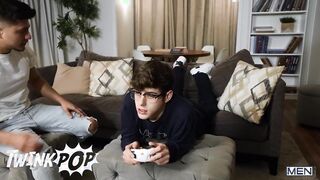 TWINKPOP - Joey Mills Anxiously Deep-throats Angel Rivera, Then He Tears up Him Rigid In Doggy-style