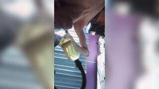 Me limpio el rump con mis orines para después poder ser preñado