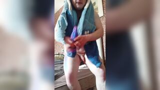 Slow-mo points of glance of a BIG BLACK COCK-gang-fuck-greedy gayslut , putting the manga porn faux-cock up her arse