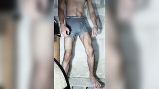 Wonderful game with stiff manhood. Hard ripped splendid stud milking molten