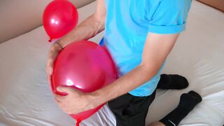 Ebony Socks Youngster Pulverizes Balloons /// Jordan Hornier