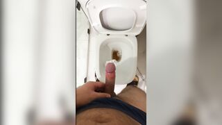 Peeing in Motel bedroom restroom wonderful manhood