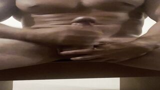 A meaty firm Brazilian manstick, about to jizm