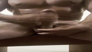 A meaty firm Brazilian manstick, about to jizm