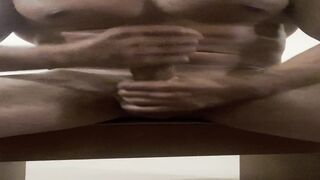 A meaty firm Brazilian manstick, about to jizm