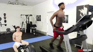 Buff Gym Boy Kylan Gets Humped on the Treadmill by Sizzling Queer Man Colby Chambers MOIST