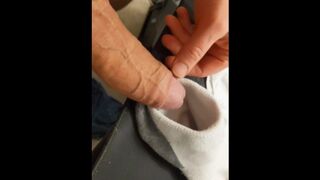 Vocal Daddy plays & smashes sock for his aficionados