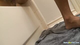 BIG BLACK COCK Hayden Taylor Fake penis Humps Himself While Taking A Bathroom