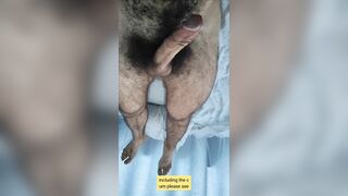 hairy man with ample shaft and gams have fun and showcase soles