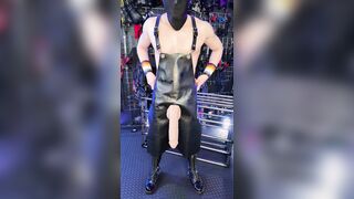 Belt cock plumb with good-sized fake penises or fuckmachine