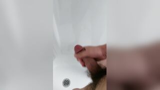 Post bathroom solo masturbate