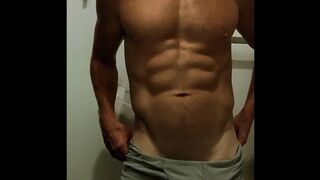 Taunting you with my muscles