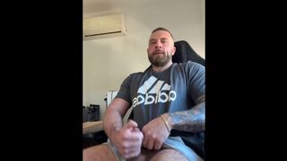 Caught Draining Under My Desk in Grey Runners – Palms-Free-for-all Popshot