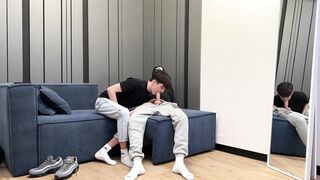 Fellow smashed a pal and jism in a cornhole