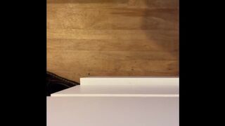 Morning urinate into a bottle