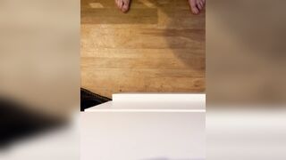 Morning urinate into a bottle