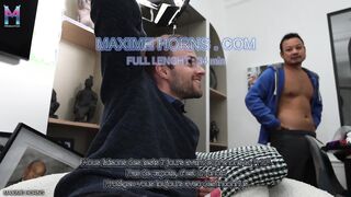 WHOREY INSTRUCTING WITH A TRAINEE: DUAL HUMID INTRUSION AND JISM GULPING - Maxime Horns