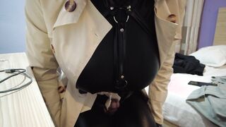 uncircumcised spandex wank with examining motel