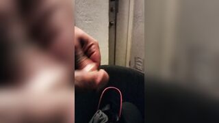 Meatpipe jacking while hetero roomy is strolling the room