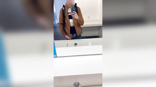 Flashing off my v-card box at the airport