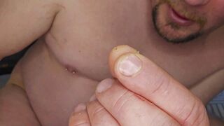 Your stepuncle shrinks you, puts you inbetween his cheeks, and farts!