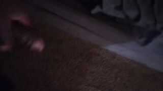 BIG BLACK COCK Stroking Off