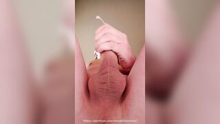 [close up] Bony teenie jizzes abundantly with ass fucking guts wand inwards ass fucking crevice