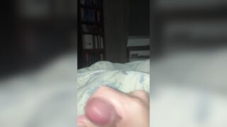 daily wank off 28/30 - lots of precum and shooting a fountain - wank off compete