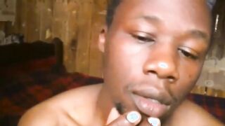 AFRICA LAD SMOKING WEED AND GETTING HIGH