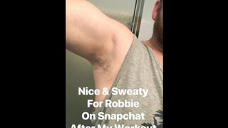 Adorable & Perspiring Scrotum After My Exercise Get Blended With A Fountain Of My Red-hot Spunk For You To Aroma