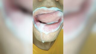 tongue colorido, fetiche lengua larga, sloopy, firm, mojado