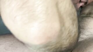 Deep throat and gulp Mars Gymburgers milk