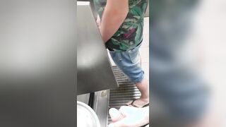 public rest room jack and jack with a steaming fellow! phat schlong!