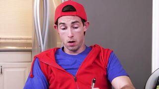 GAYWIRE - Stepfather Nails His Sonny In Different Stance Until He Jizzes All Over His Face