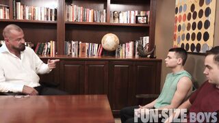 JOY SIZE MEN - Dr. Hairy man barebacks nasty folks in principals office