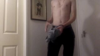 Amatuer Queer Teenager Stips For You, Then Jizzes Next To You! (POINT OF VIEW)