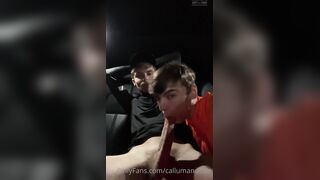 enormous man rod scottish dudes inhale & masturbate in truck ( CallumandCole )
