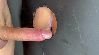 Gloryhole internal ejaculation