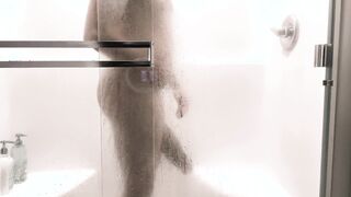 14 Inch and LARGE Beefstick Douche and Wank Off