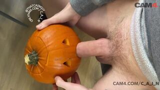 Youngster Face Humps a Pumpkin CAM4 Masculine