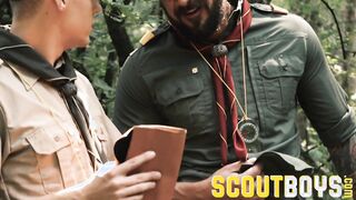 ScoutBoys - Suspended DILF, Dolf Dietrich, barebacks clean-shaved cherry scout