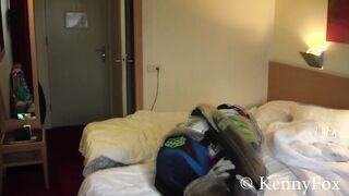 Ficht in motocross gear over who is going to be the bottom